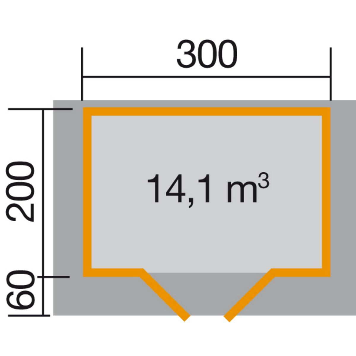 WEKA Abri de jardin bois 28mm 5,70 m²