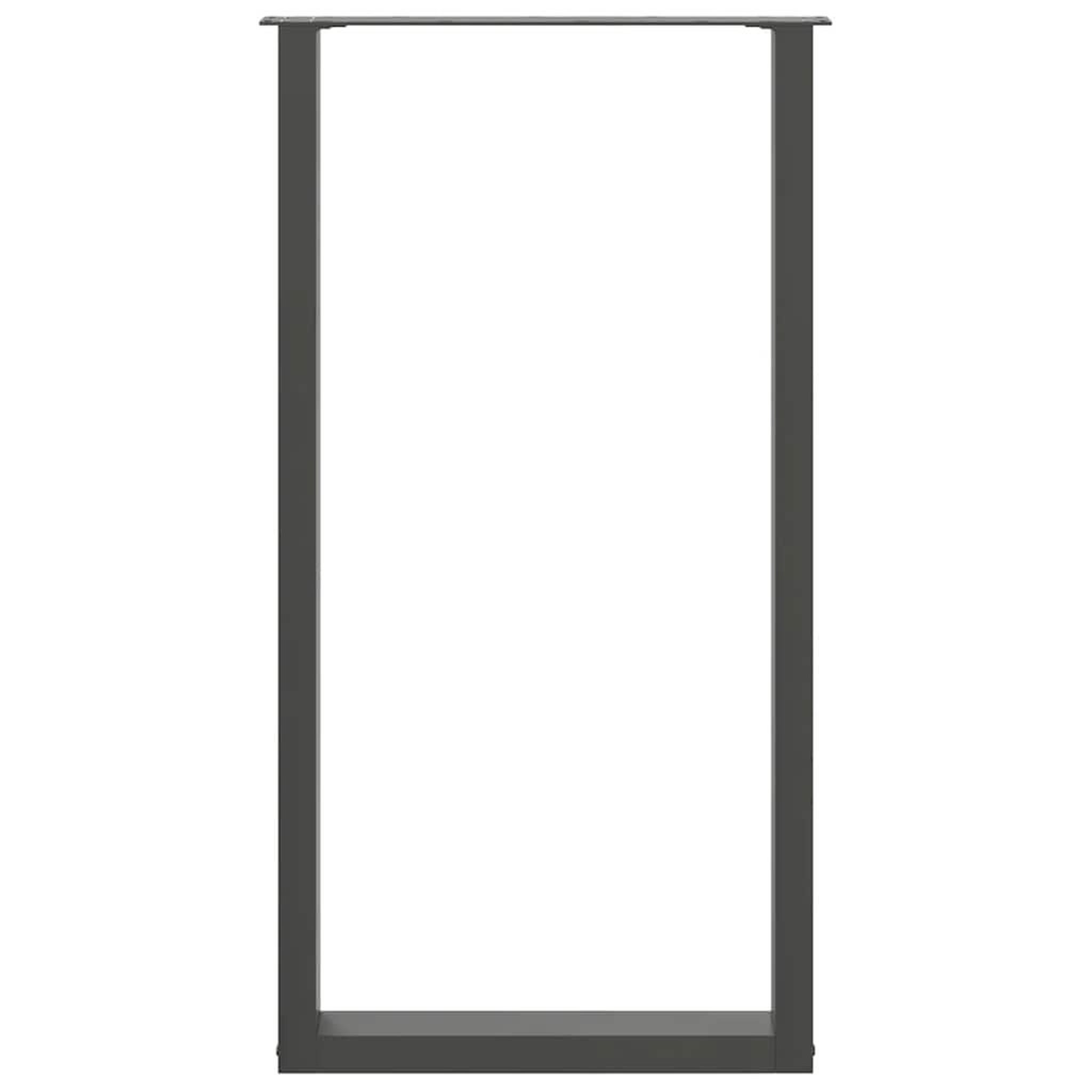 Voir la diapositive 5 : VIDAXL Pieds de table basse forme de U 2 pcs anthracite 60x(110-111)cm