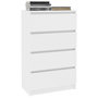 Voir la diapositive 3 : VIDAXL Buffet Blanc 60x35x98,5 cm Bois d'ingenierie