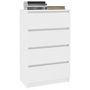 Voir la diapositive 3 : VIDAXL Buffet Blanc 60x35x98,5 cm Bois d'ingenierie