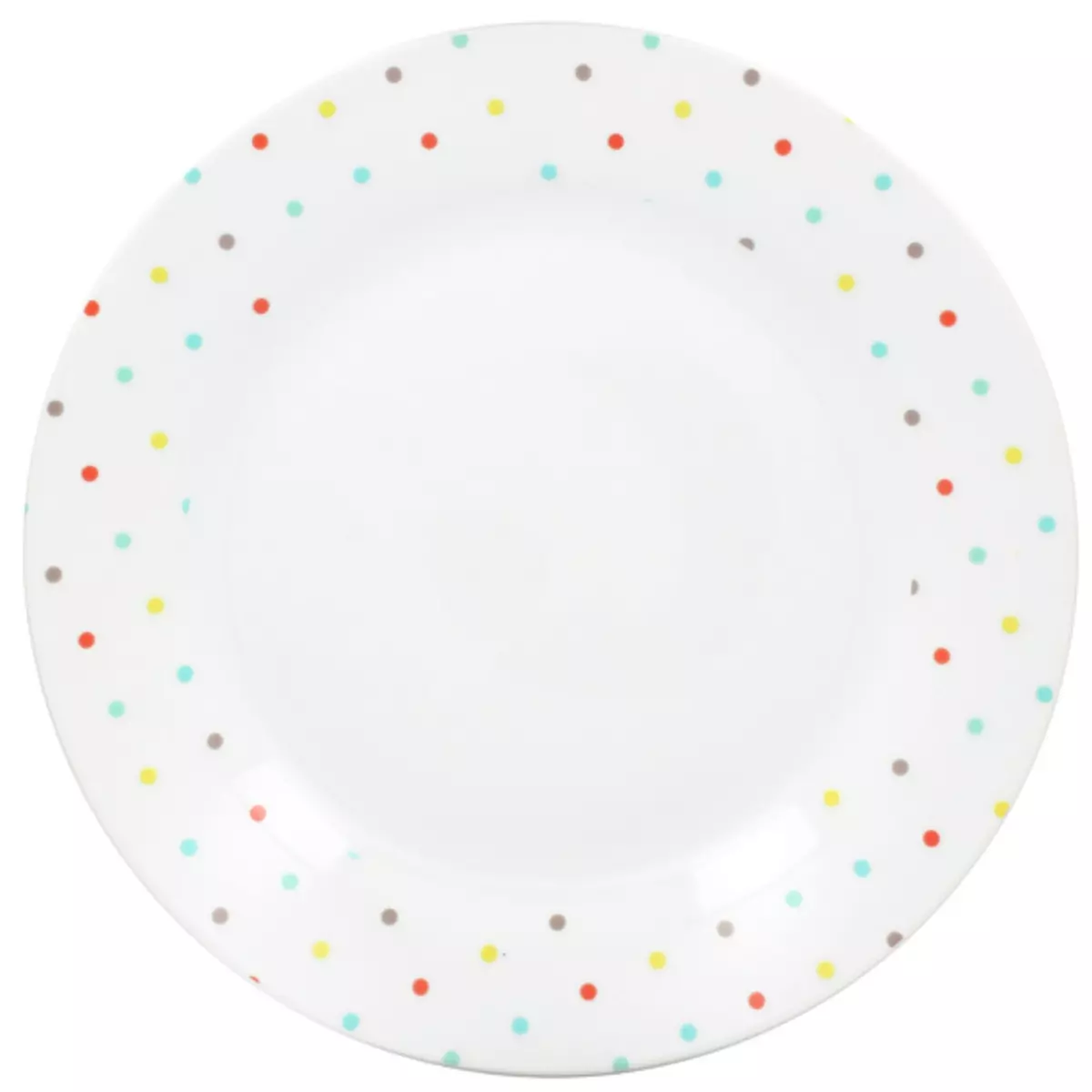 Service assiettes 18 Pièces PICADILLY pois multico