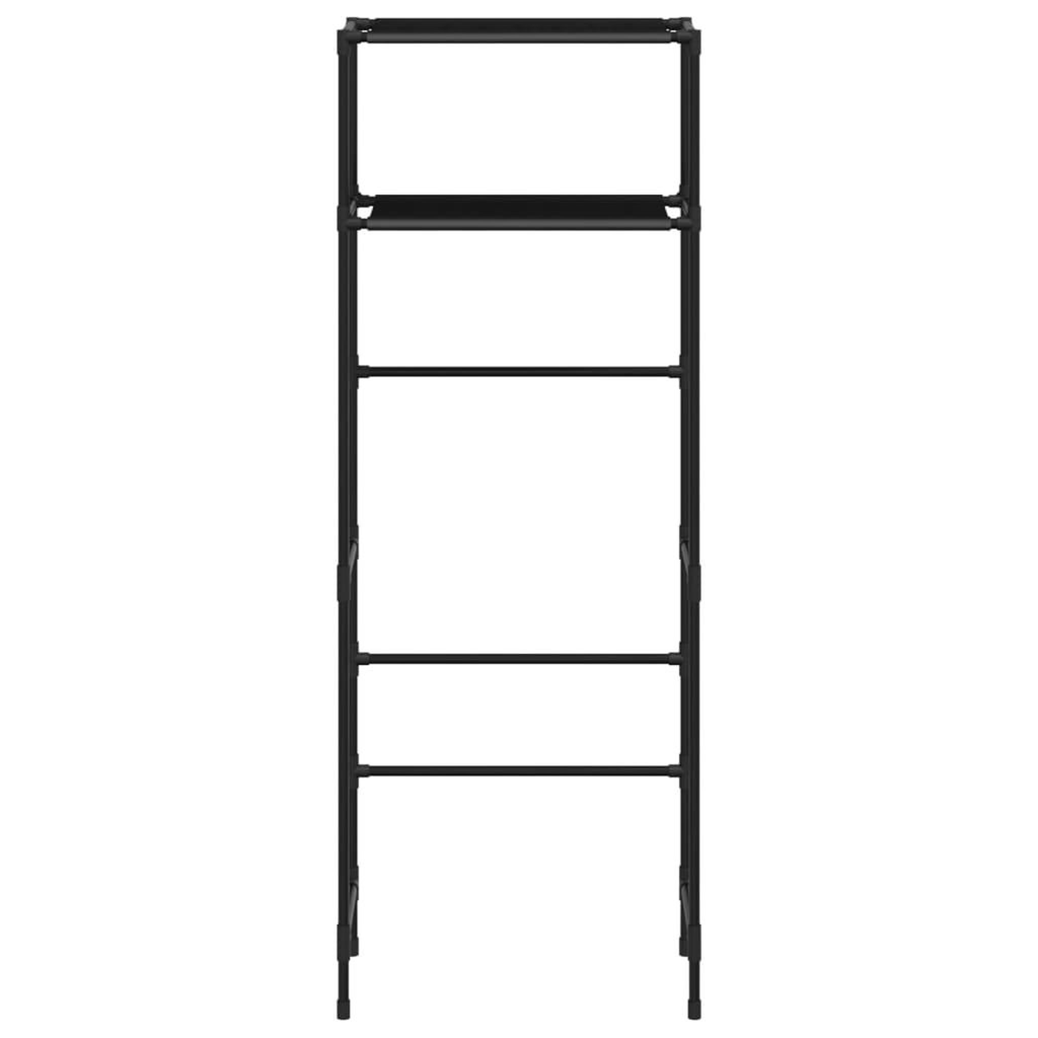 Voir la diapositive 3 : VIDAXL Support de rangement 2 niveaux sur toilette Noir 53,5x28x143 cm