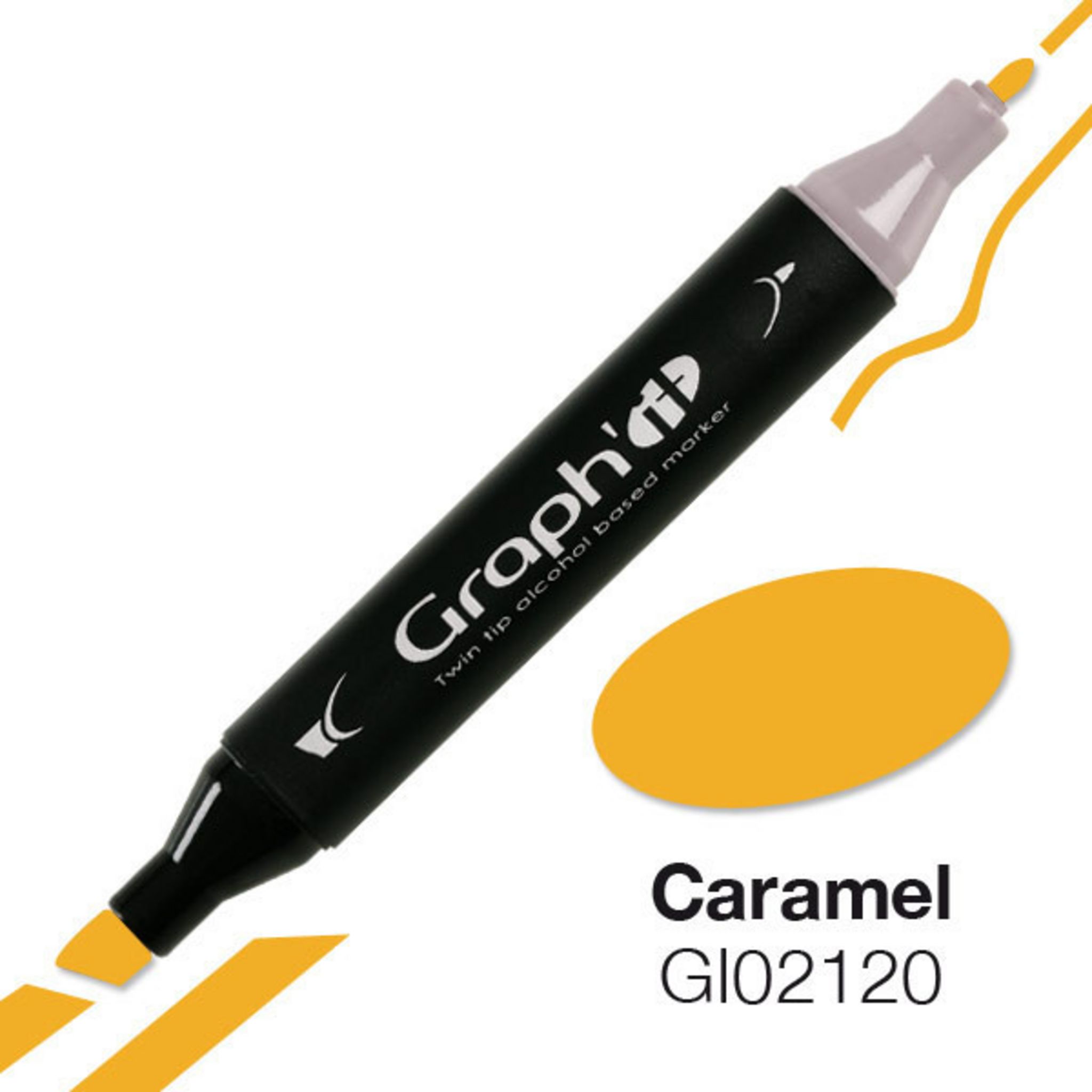 Graph‘it Alkoholmarker In Caramel – Marker Mit Doppelspitze Für Zeichnungen, Mangas & Mehr