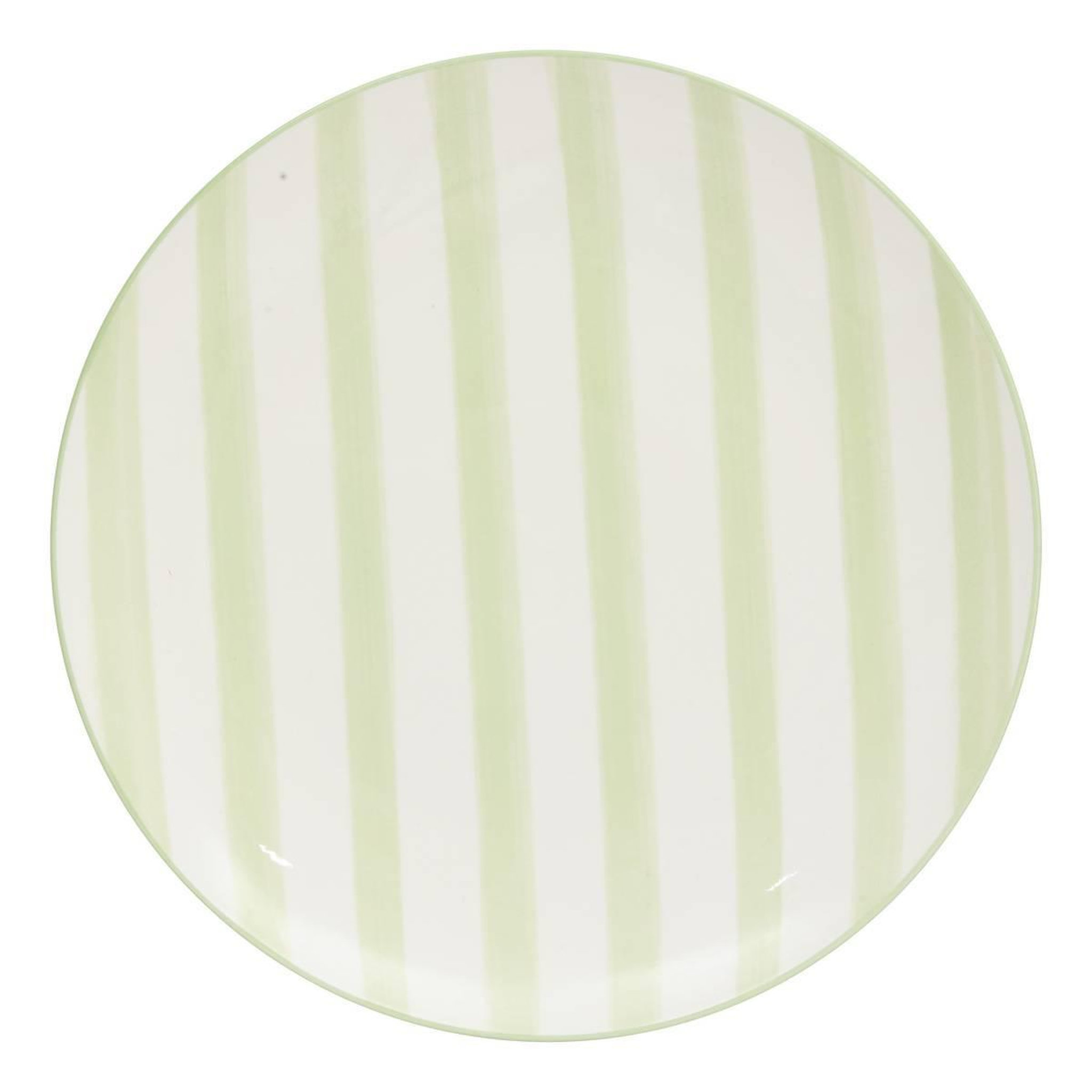 SECRET DE GOURMET Lot de 6 assiettes plates  charlie  27cm vert