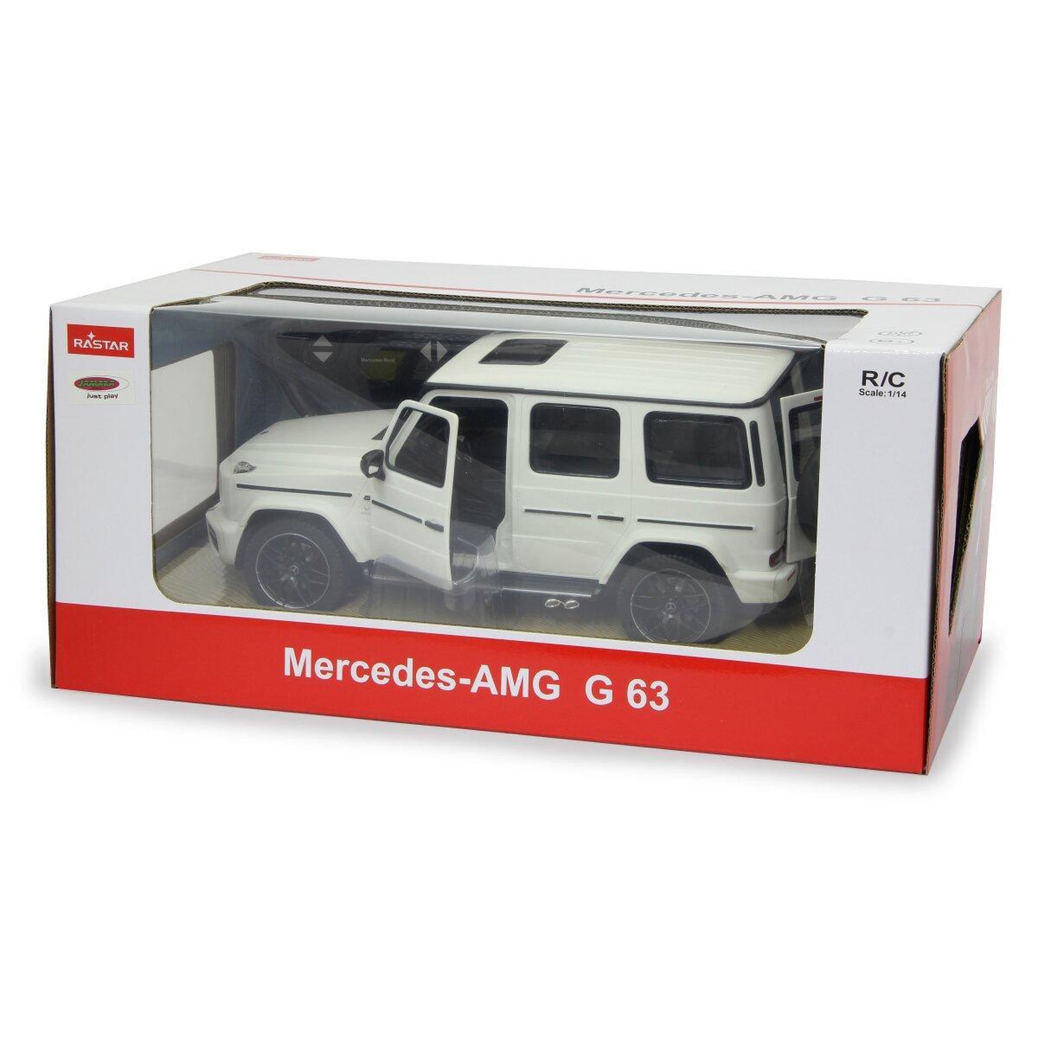 Voir la diapositive 2 : Jamara Voiture télécommandée Mercedes-Benz AMG G63 1:14 blanc 2,4GHz