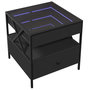 Voir la diapositive 3 : VIDAXL Table basse avec LED Infinity noir 50x50x51 cm