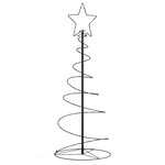 VIDAXL Sapin de Noël a LED 80 LED blanc chaud 120 cm