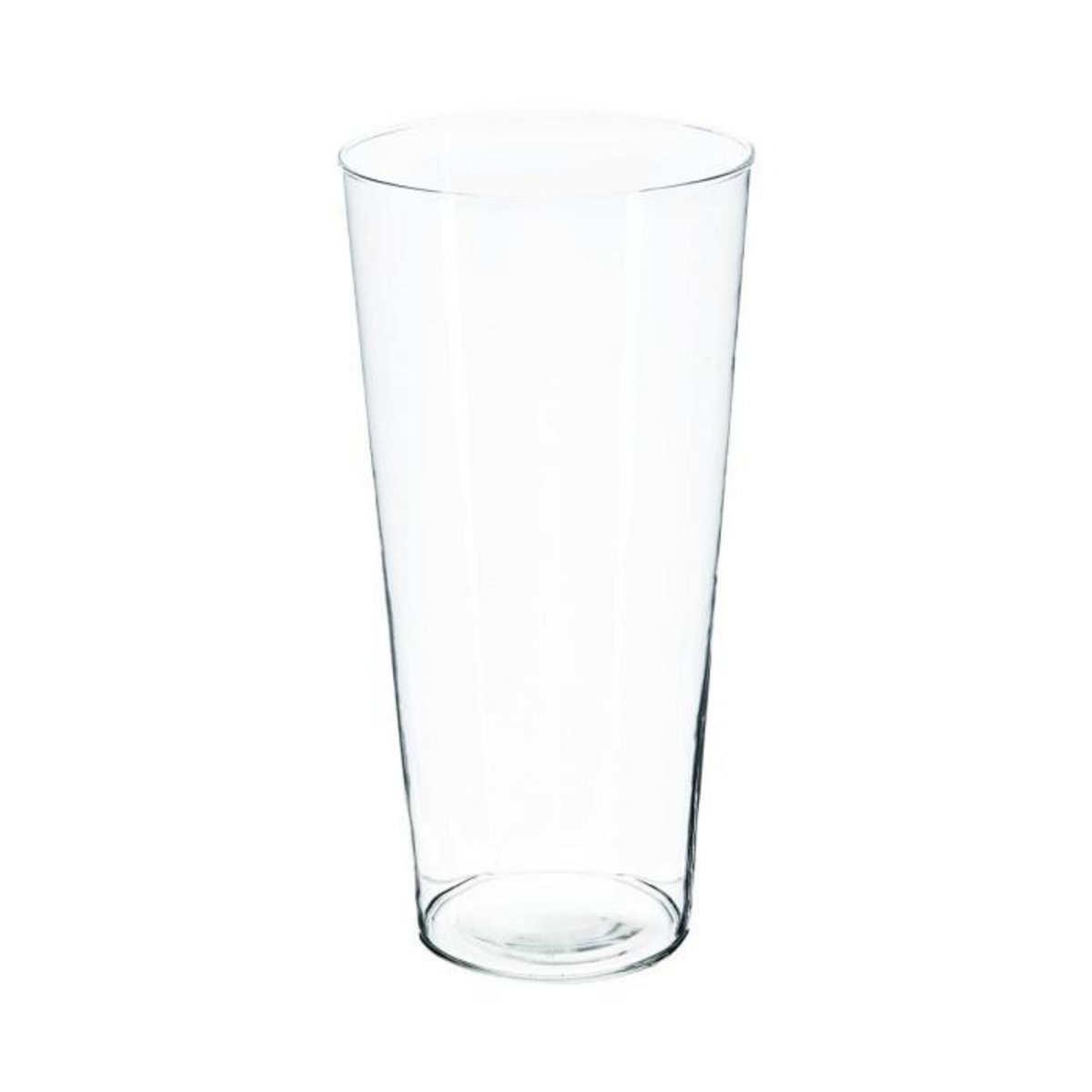 ATMOSPHERA Vase en Verre  Conique  30cm Transparent