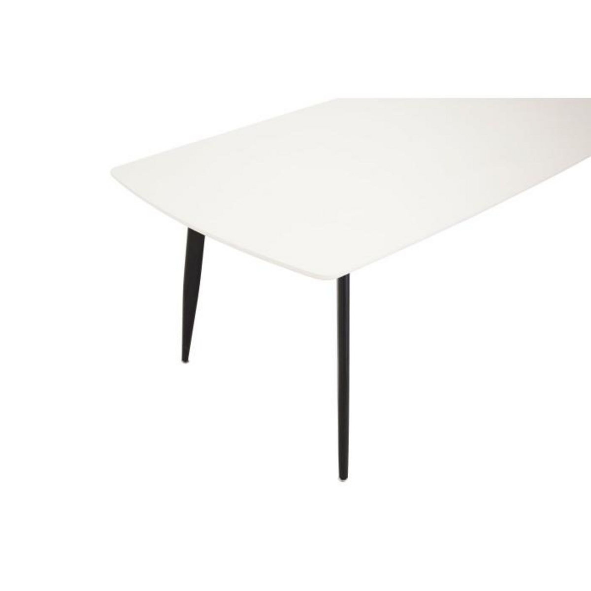 Paris Prix Table à Manger  Polar  240cm Blanc & Noir