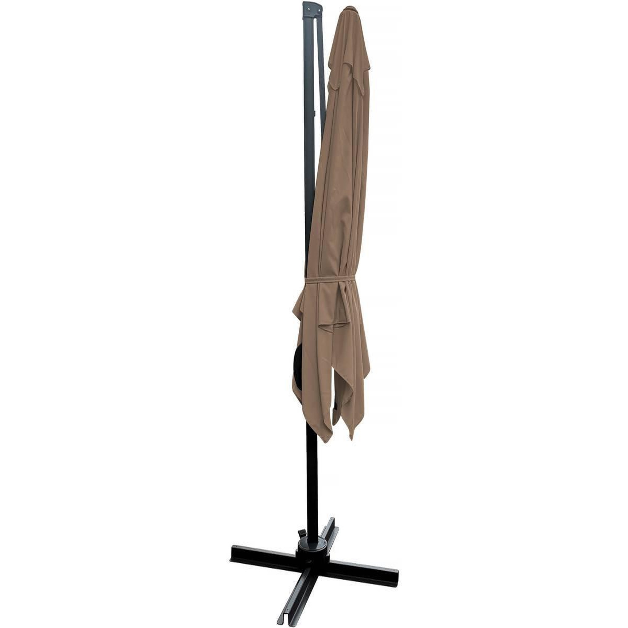 Voir la diapositive 4 : Habitat et Jardin Parasol jardin déporté  Soleil  - Carré - 2.5 x 2.5 m - Taupe