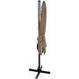 Voir la diapositive 4 : Habitat et Jardin Parasol jardin déporté  Soleil  - Carré - 2.5 x 2.5 m - Taupe