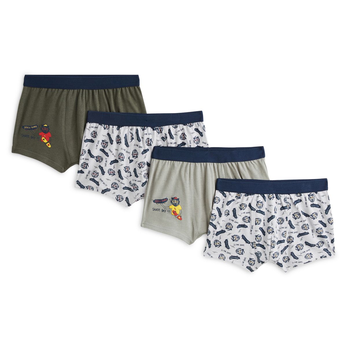 INEXTENSO Lot de 4 boxers garçon