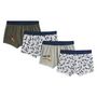 Voir la diapositive 1 : INEXTENSO Lot de 4 boxers garçon