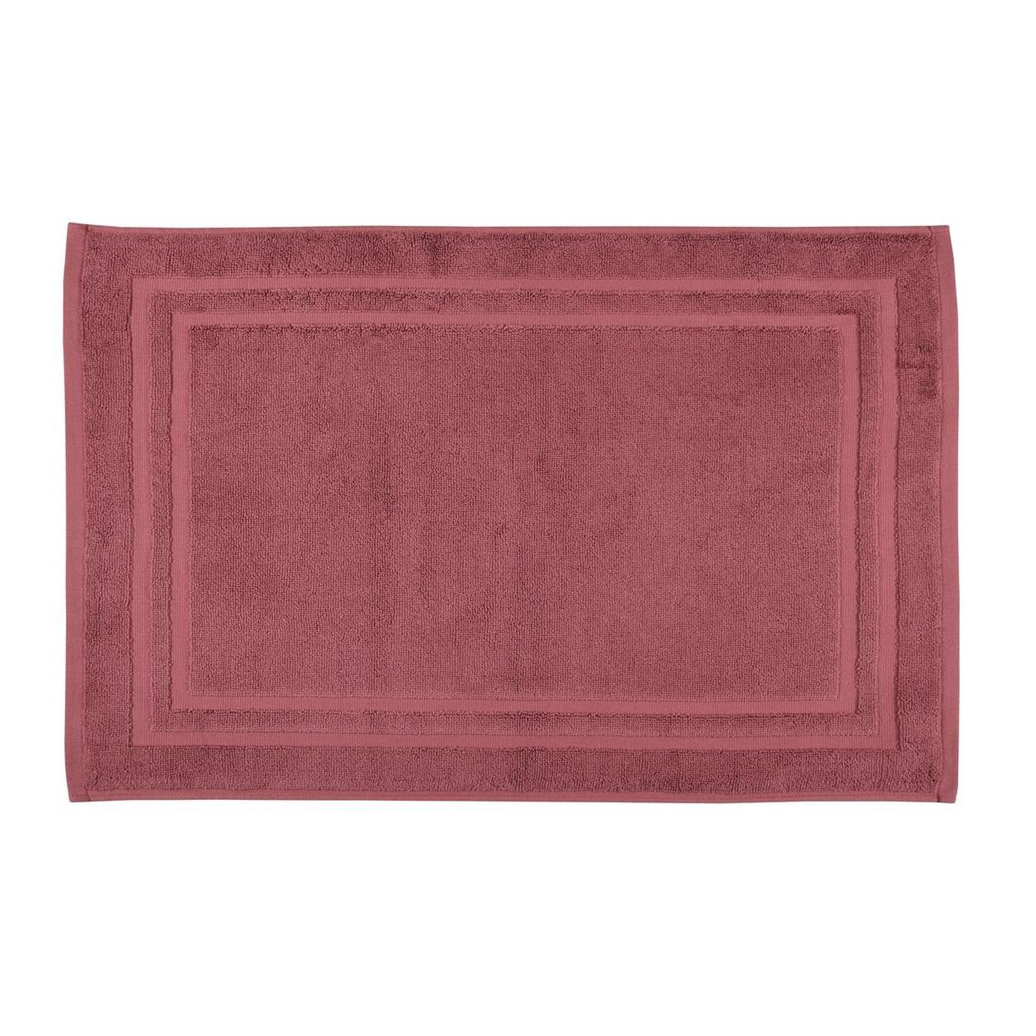 Voir la diapositive 1 : Eden Tapis de bain en coton lilas design et moderne
