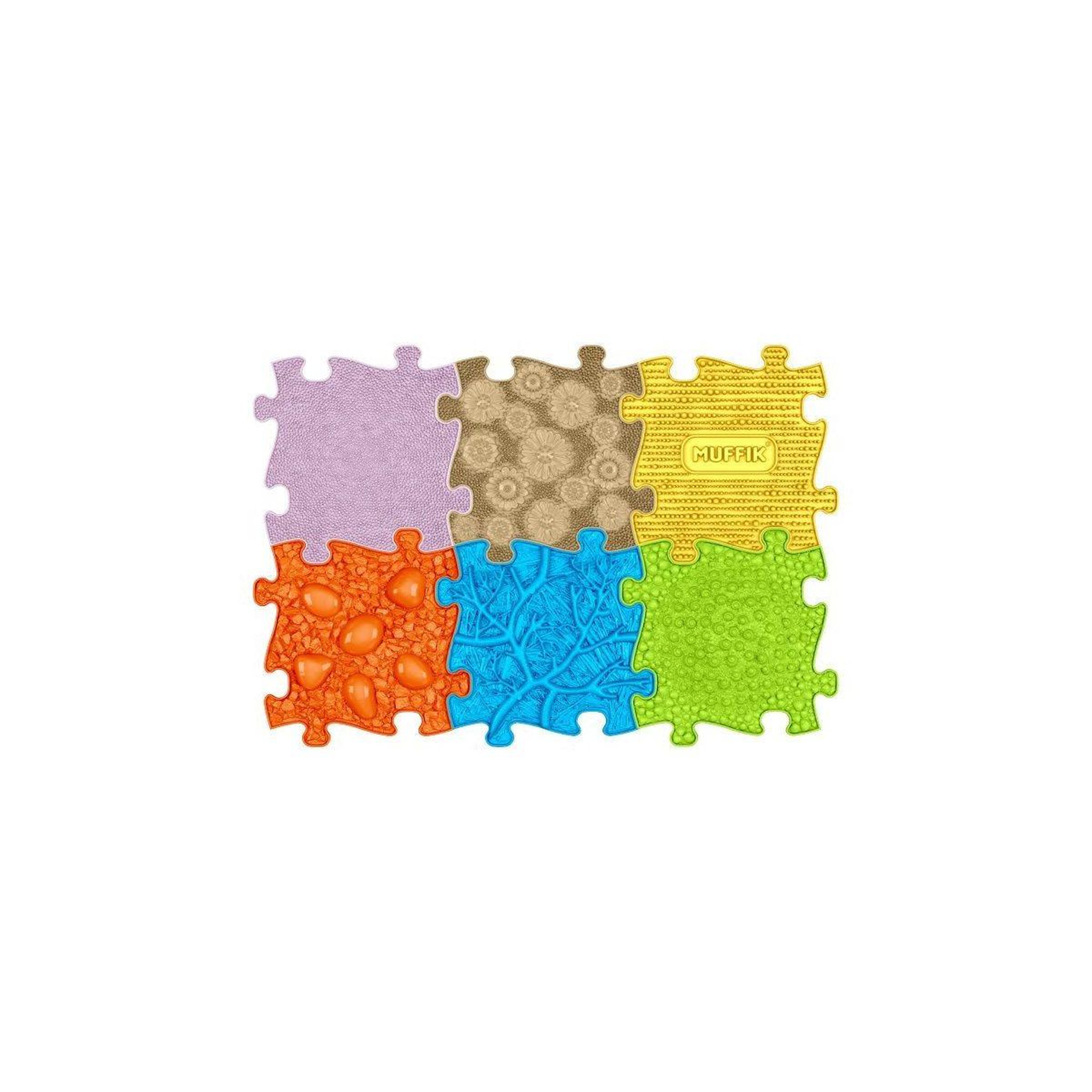 MUFFIK Tapis sensoriel  ensemble bébé - 6 pièces