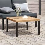 VIDAXL Table basse de jardin noir 65x65x40 cm aluminium