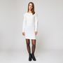 Voir la diapositive 1 : INEXTENSO Robe pull col rond écru femme