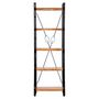 Voir la diapositive 2 : VIDAXL Bibliotheque a 5 niveaux 60x30x180 cm Bois d'acacia solide