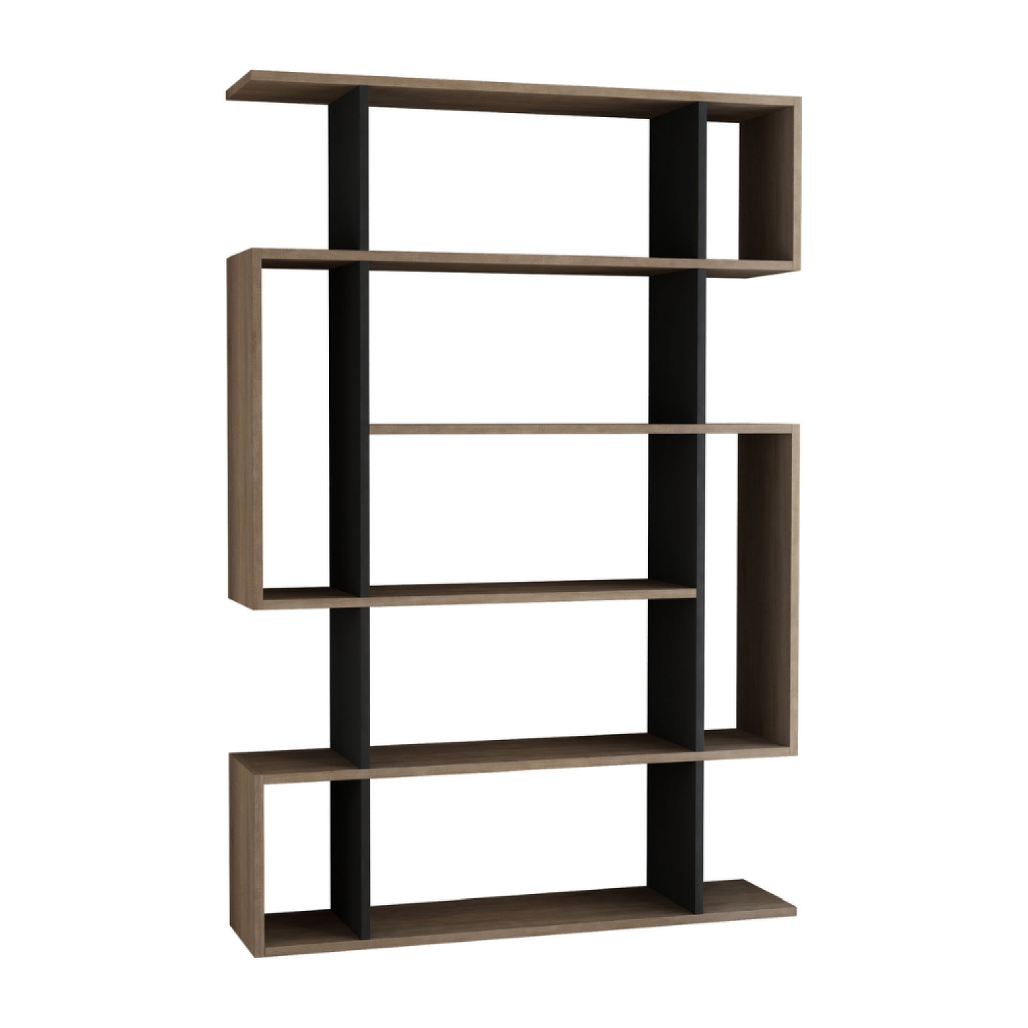 CONCEPT USINE Meuble à étagères bois et anthracite kirja