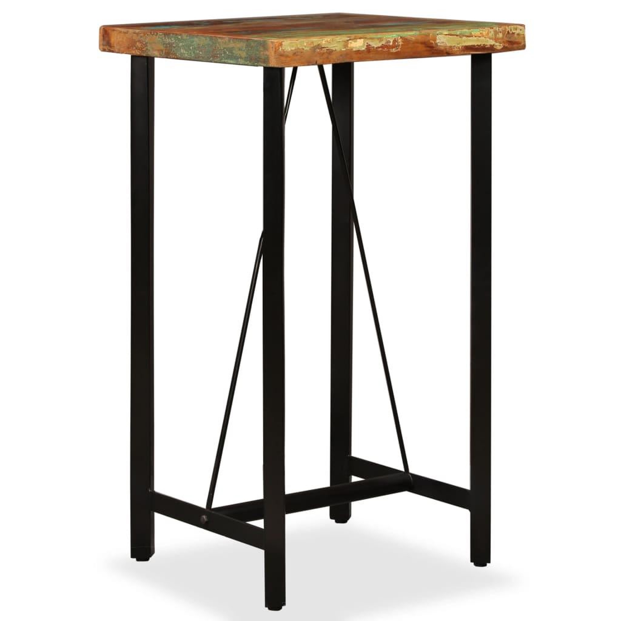 Voir la diapositive 2 : VIDAXL Ensemble de bar 3 pcs Bois de recuperation massif