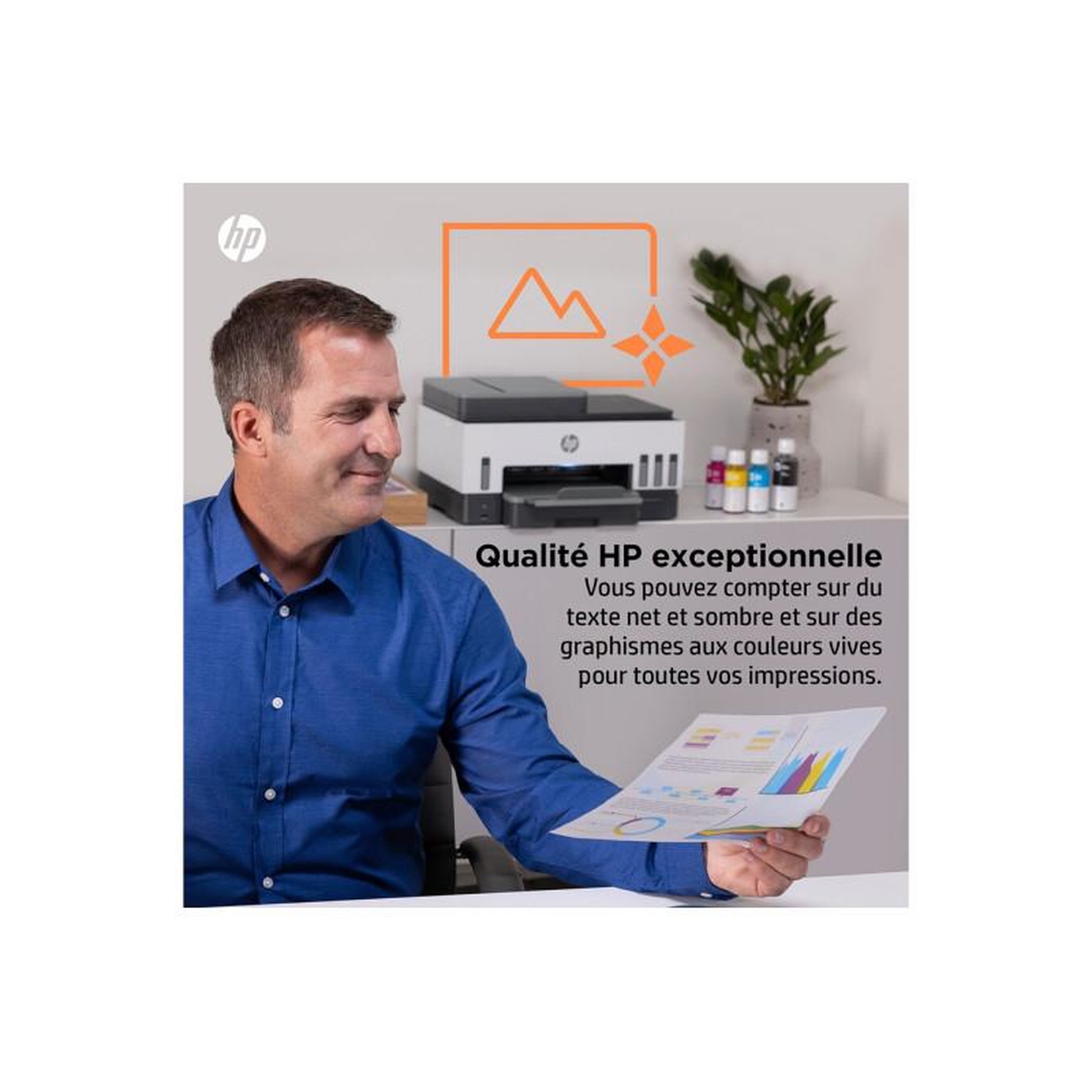 Voir la diapositive 6 : HP Imprimante jet d'encre smart tank plus 7605/7606