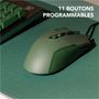 Voir la diapositive 4 : SKILLKORP Souris Gamer Filaire M15 VERTE V2 Progress