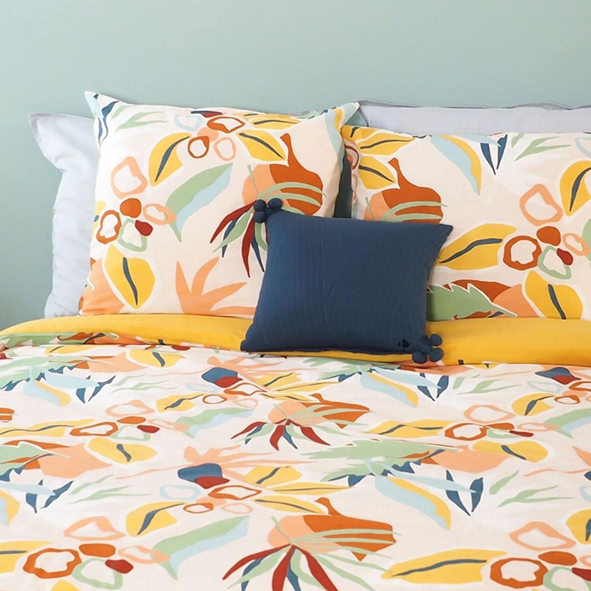 COTE DECO Parure de lit Aventura - Coton adouci - 140 x 200 cm