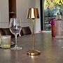 Voir la diapositive 3 : Lumisky Lampe de table sans fil EMILY Doré Aluminium H20cm