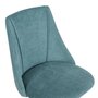  Chaise de bureau en tissu vert, réglable en hauteur, base pivotante à 360 degrés et poulie, 49,5 * 53 * 84,5-90 cm