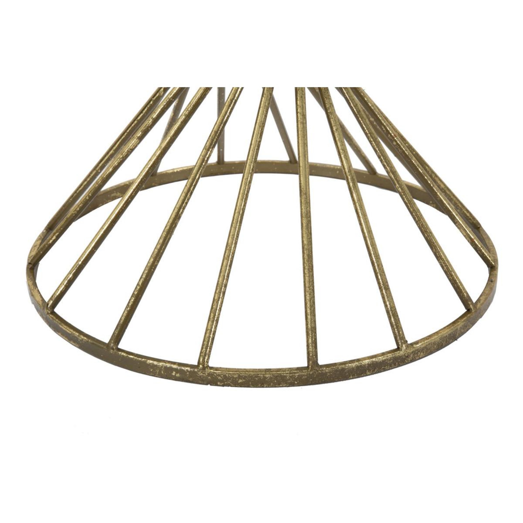 Voir la diapositive 5 : Paris Prix Table d'Appoint Design  Hypnose  50cm Or