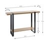 Voir la diapositive 5 : Paris Prix Console Design  Miranda  120cm Chêne Foncé & Noir