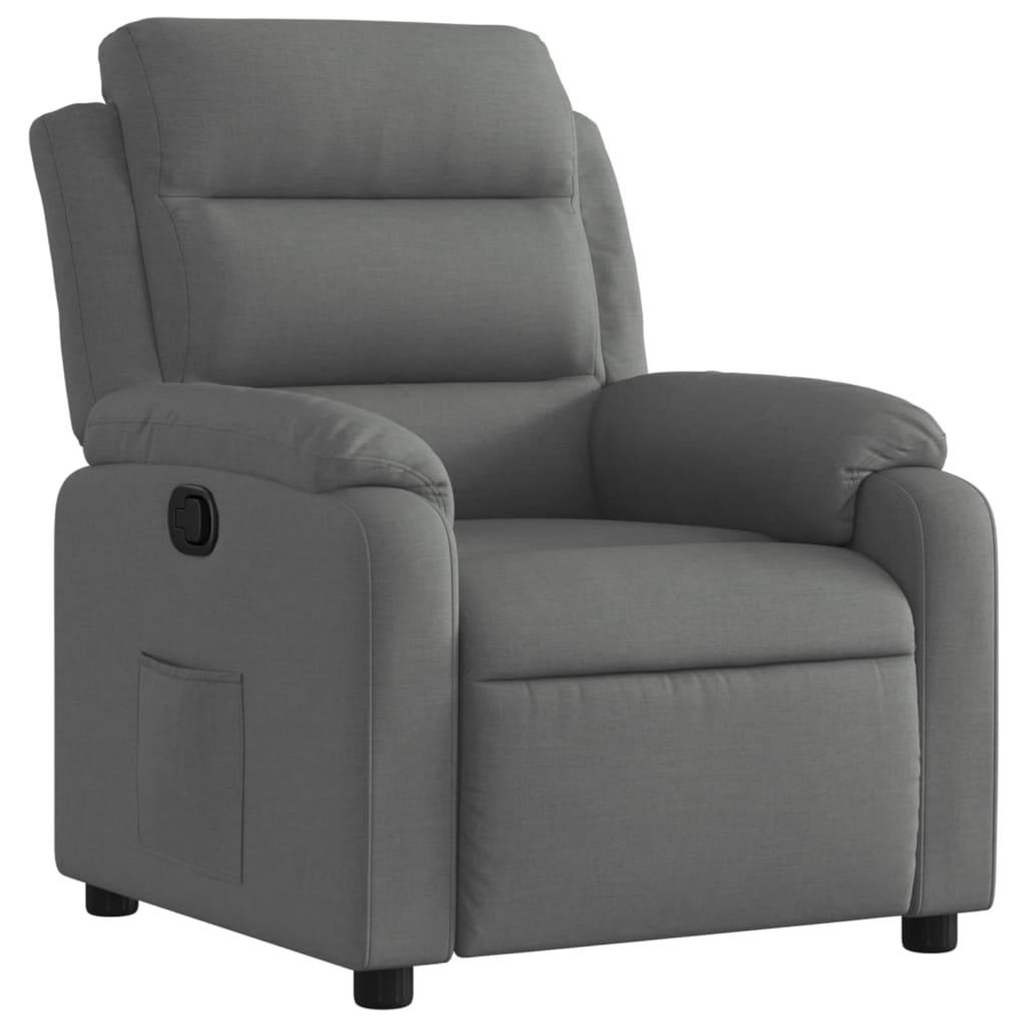 Voir la diapositive 2 : VIDAXL Fauteuil inclinable Gris fonce Tissu