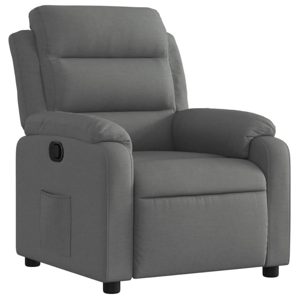 VIDAXL Fauteuil inclinable Gris fonce Tissu
