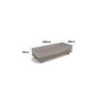 Voir la diapositive 3 : Nortene Housse de protection pour chaise longue COVERTOP - Taupe - 200 x 80 x 40 cm