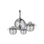 ELO Ensemble de 1 Poêle de cuisson 24 cm et 3 faitouts 12, 14 et 16 cm Elo Profi Brillant