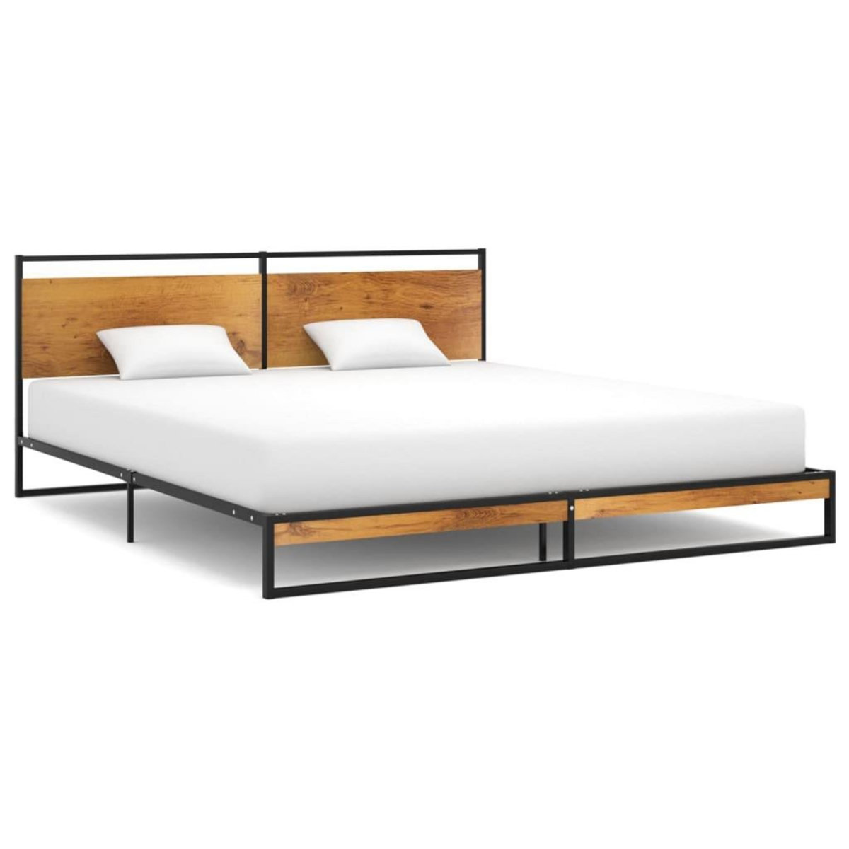 VIDAXL Cadre de lit sans matelas metal 180x200 cm