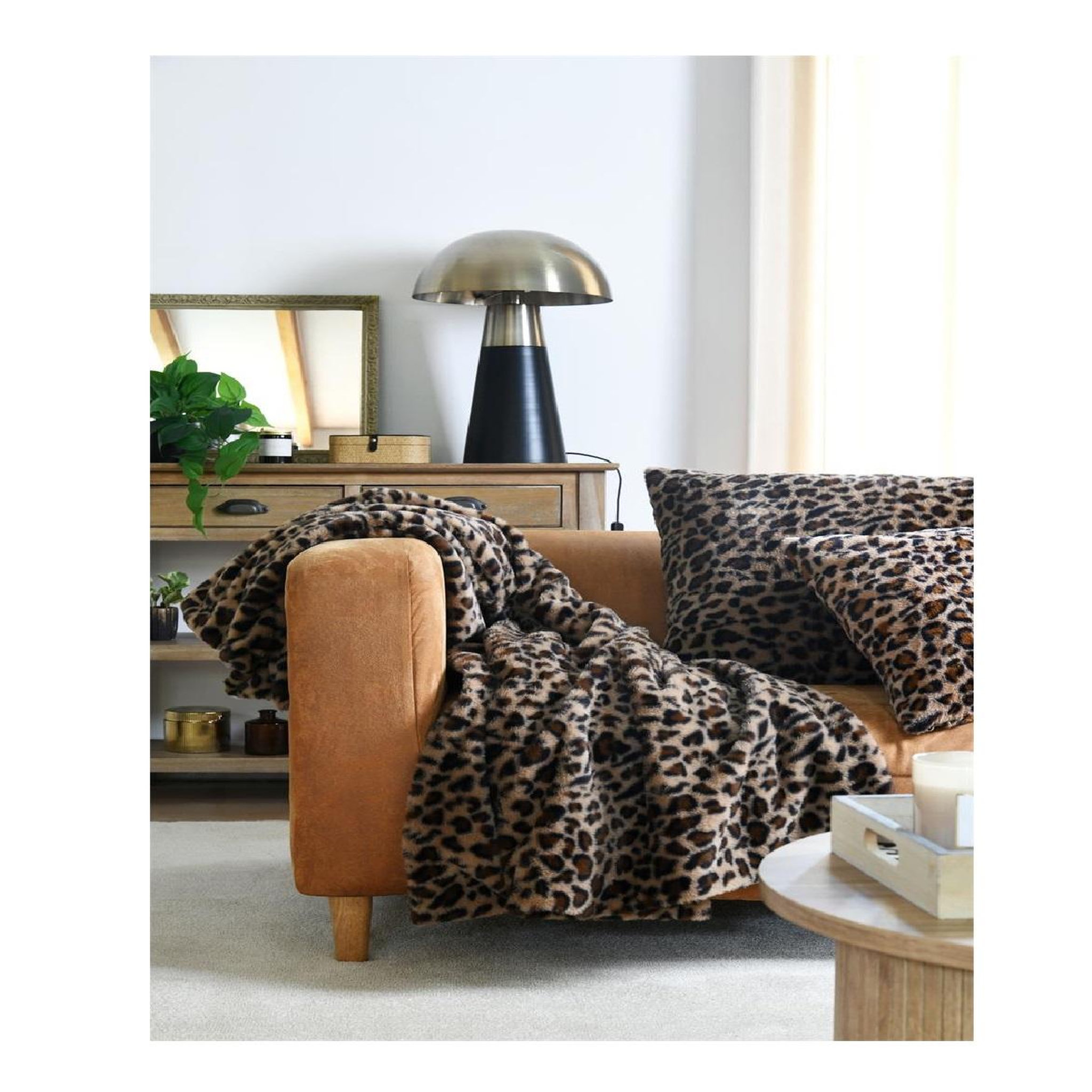 Voir la diapositive 4 : Eden Plaid fauves camel design et moderne