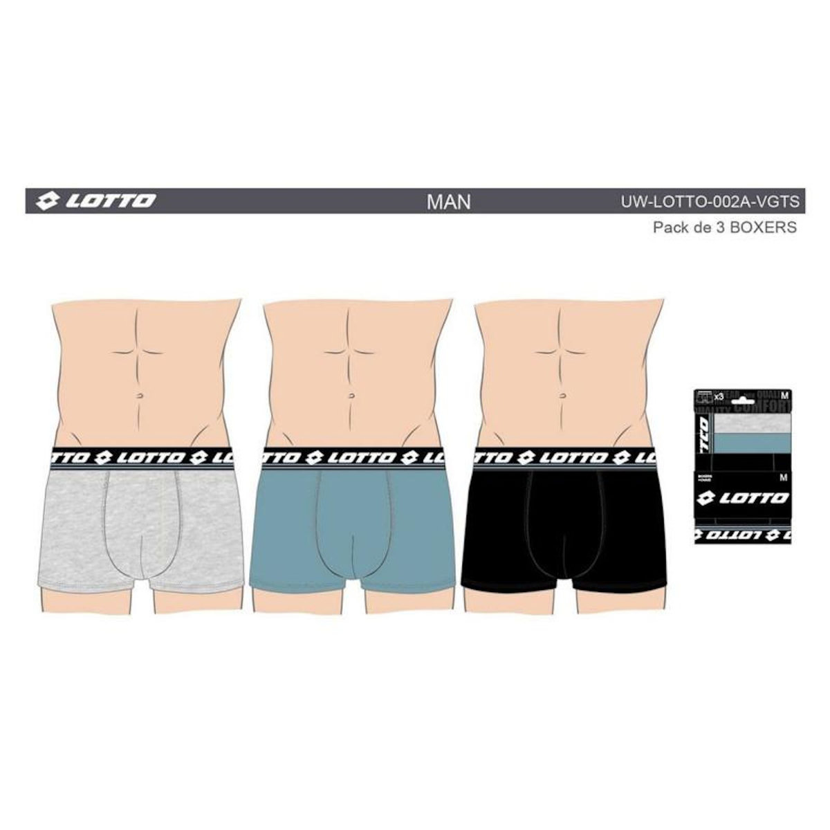 LOTTO Boxer homme LOTTO