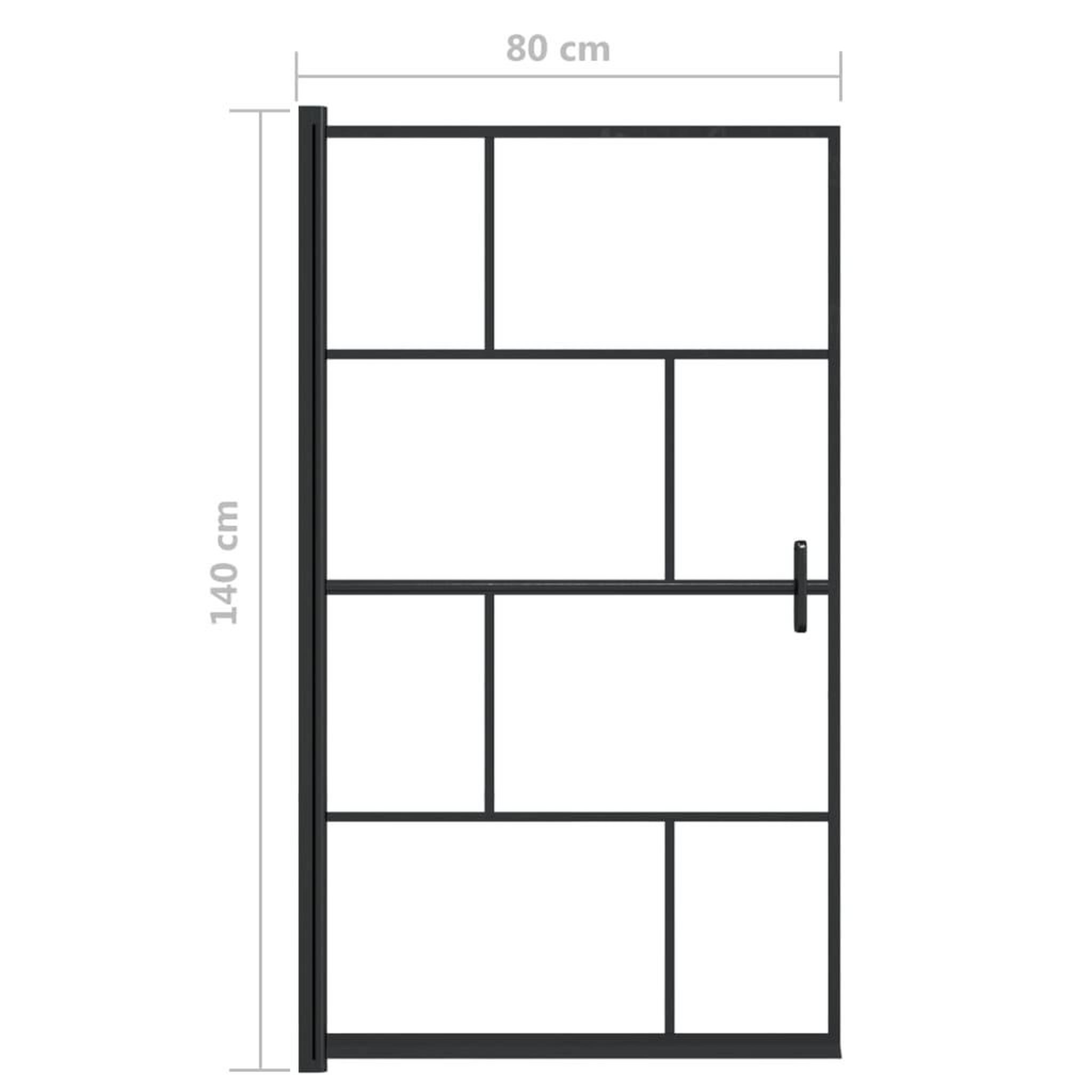 Voir la diapositive 6 : VIDAXL Cabine de douche ESG 80x140 cm Noir