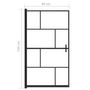 Voir la diapositive 6 : VIDAXL Cabine de douche ESG 80x140 cm Noir