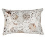 Voir la diapositive 1 : Paris Prix Coussin Design en Cuir  Spark  40x60cm Ivoire & Chrome
