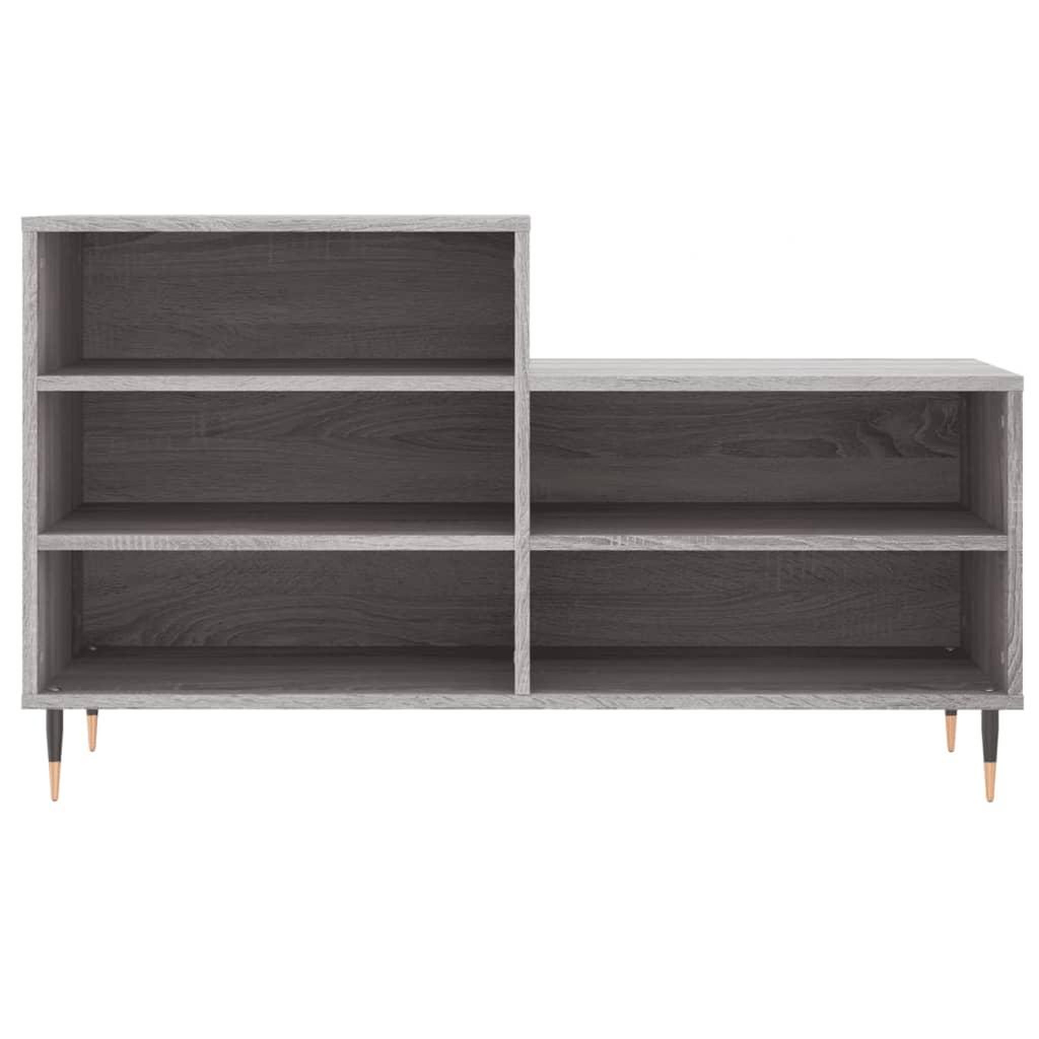 Voir la diapositive 4 : VIDAXL Armoire a chaussures Sonoma gris 102x36x60 cm Bois d'ingenierie