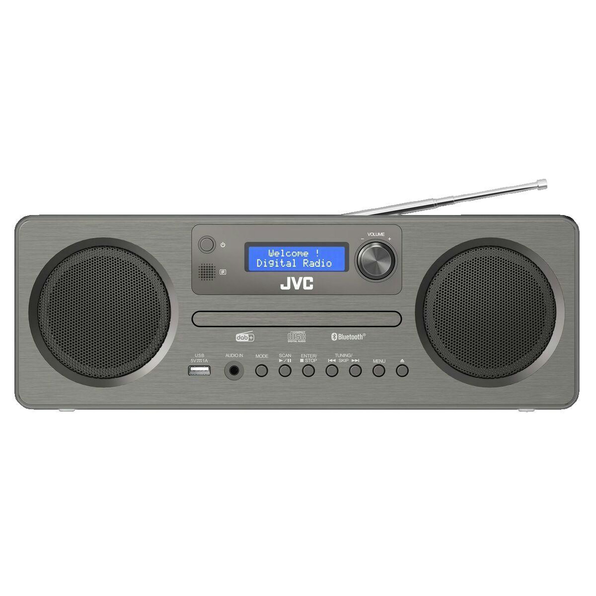 Voir la diapositive 3 : JVC Mini chaîne Hi-Fi JVC RD-E861B-DAB radio numérique DAB+