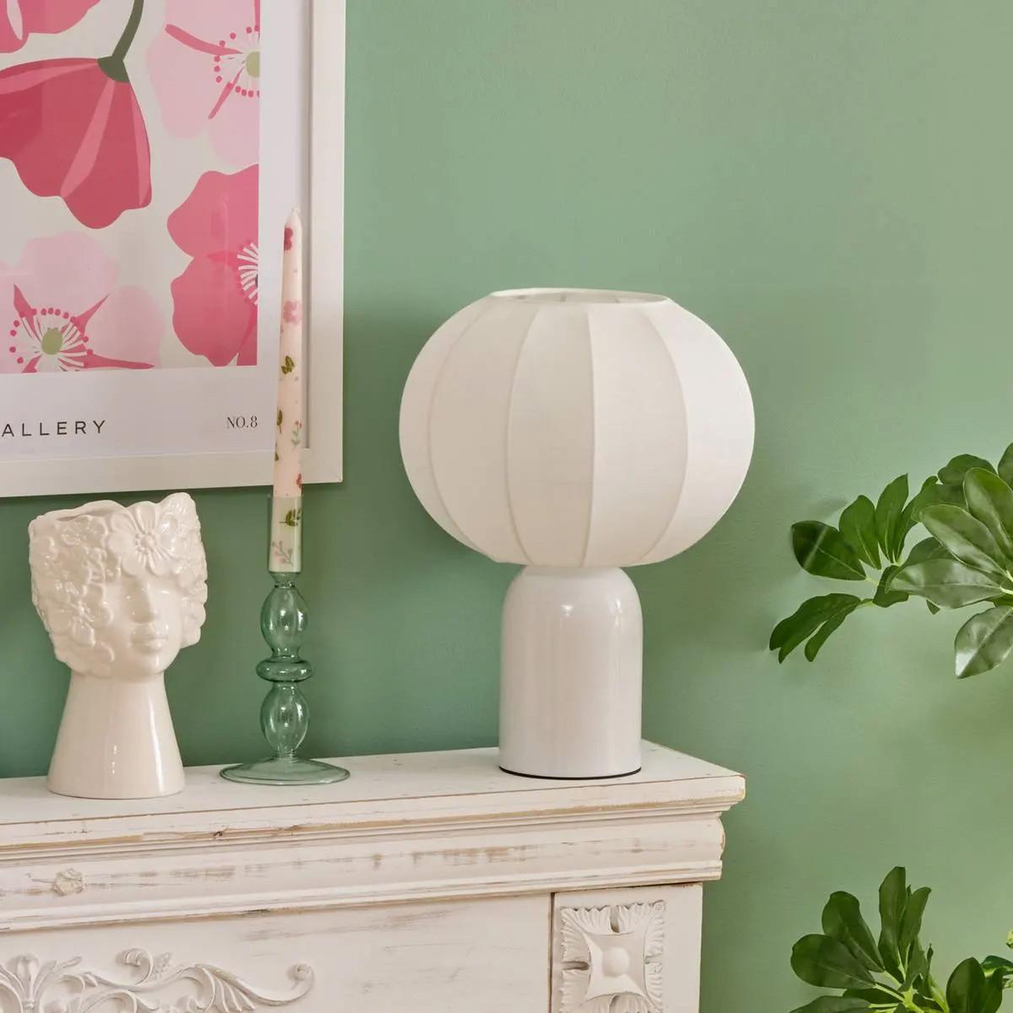 Voir la diapositive 3 : ATMOSPHERA Chandelier en verre design  bulles  19cm vert