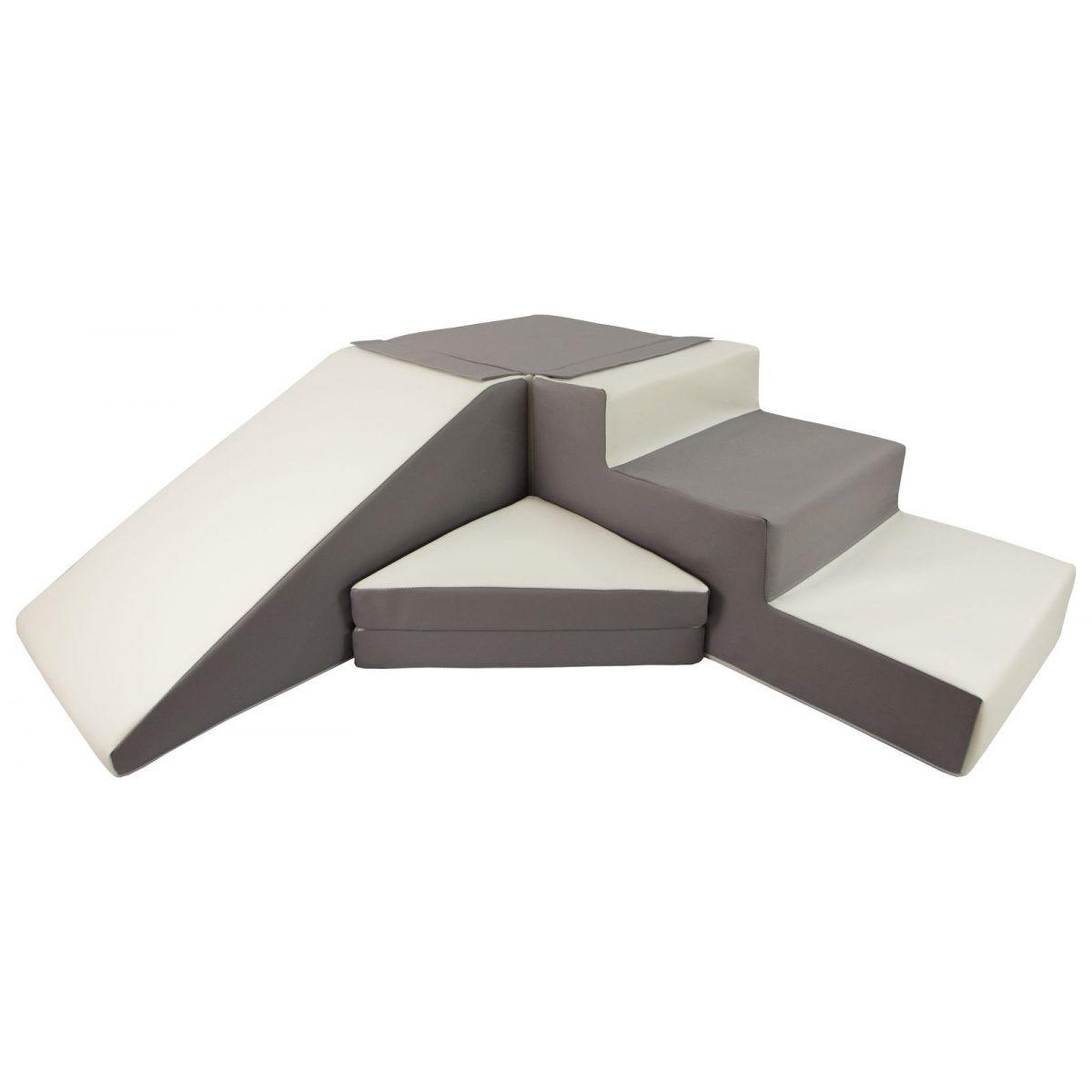 VELINDA Set de 4 blocs en mousse pour le jeu blanc, gris