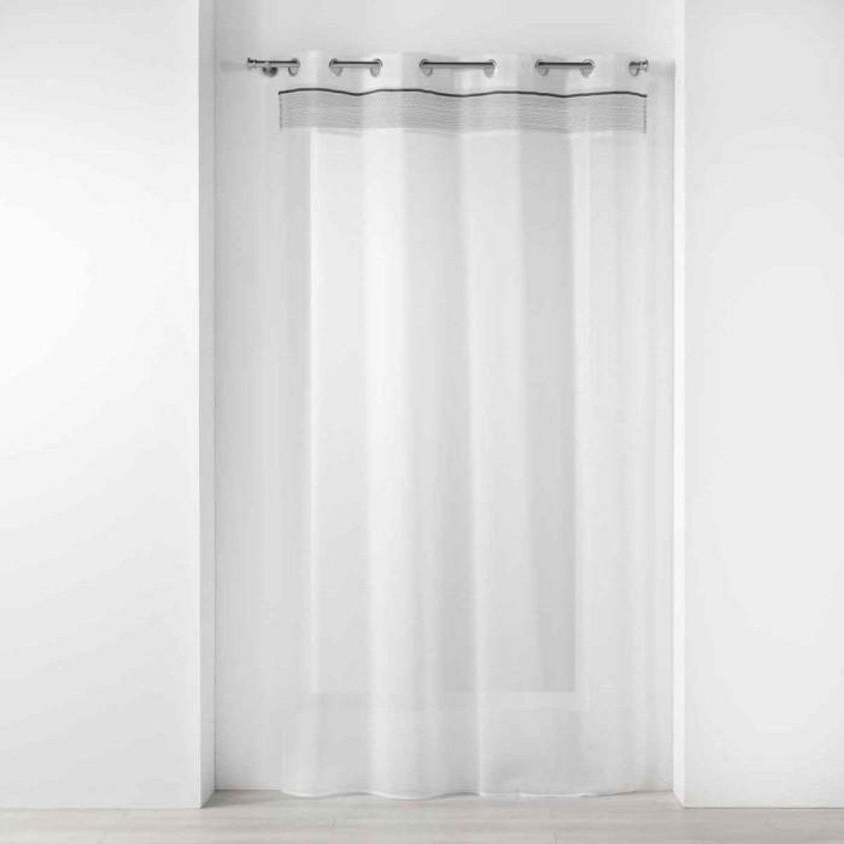 Paris Prix Rideau Voilage à Œillets  Nikita  140x240cm Blanc