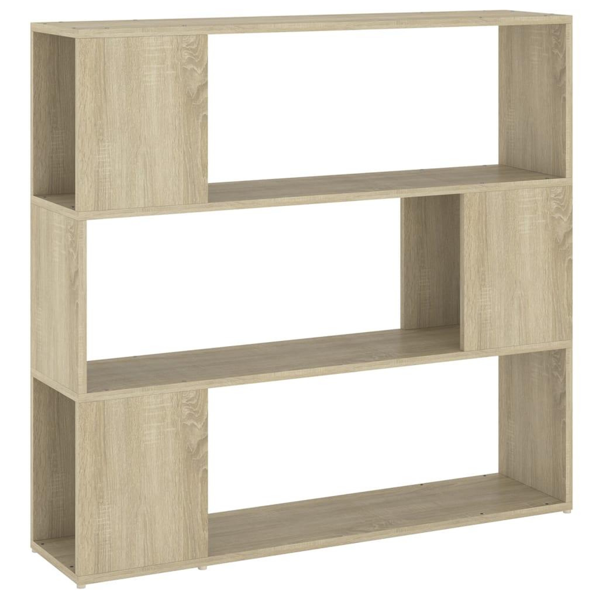 Voir la diapositive 2 : VIDAXL Bibliotheque/Separateur de piece Chene sonoma 100x24x94 cm