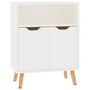 Voir la diapositive 2 : VIDAXL Buffet blanc brillant 60x30x72 cm bois d'ingenierie