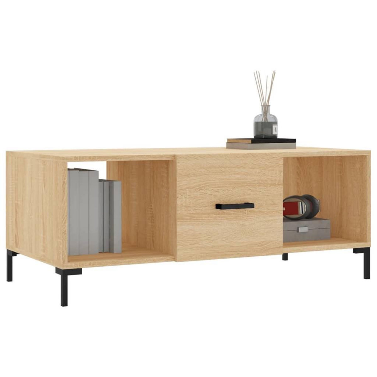 VIDAXL Table basse chene sonoma 102x50x40 cm bois d'ingenierie