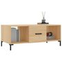 Voir la diapositive 3 : VIDAXL Table basse chene sonoma 102x50x40 cm bois d'ingenierie